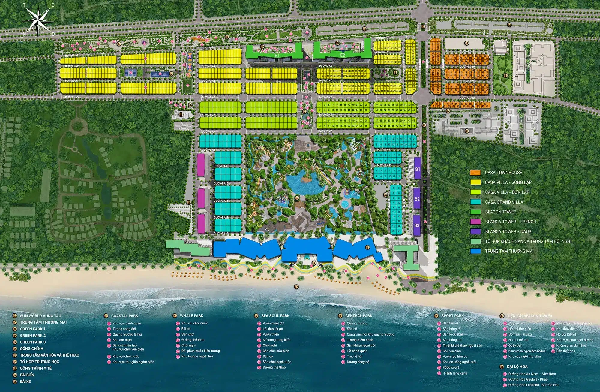 mặt bằng dự án Blanca city